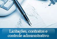 LICITAÇÕES, CONTRATOS E CONTROLE ADMINISTRATIVO